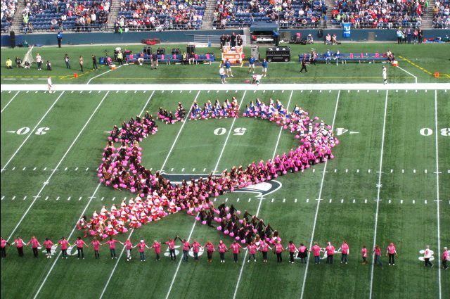 Seattle Seahawks, NFL football team support breast cancer awareness