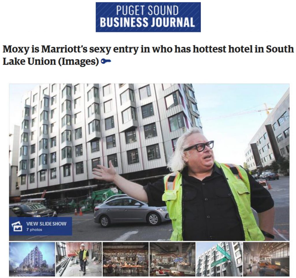 Moxy Seattle lands in October 2017 Puget Sound Business Journal