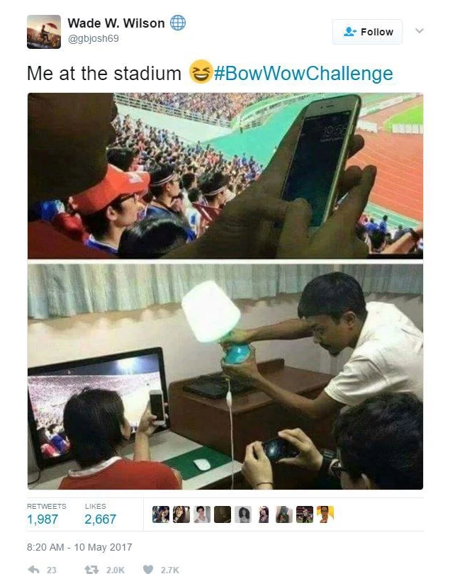 Social Media Trends 2018: fake stadium picture